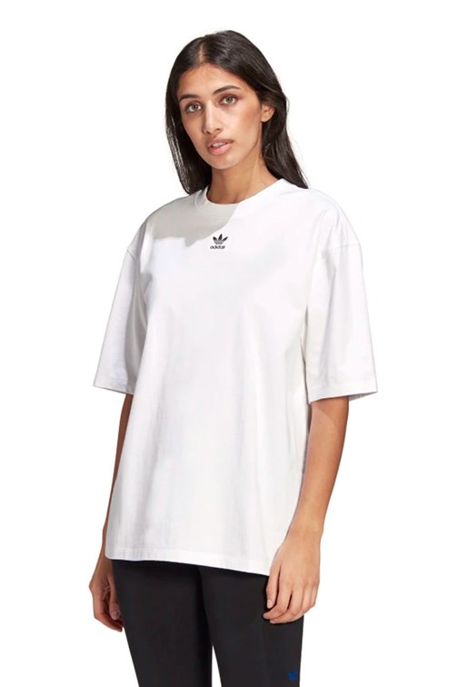 Camiseta Adidas Loungewear Adicolor Essentials Branco/Preto