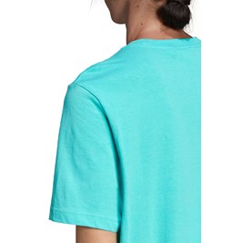 Camiseta Adidas Loungewear Adicolor Essentials Trefoil Verde Menta/Branco