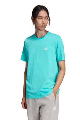 Camiseta Adidas Loungewear Adicolor Essentials Trefoil Verde Menta/Branco