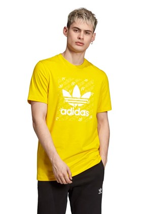 Camiseta ADIDAS Monogram Square Amarela