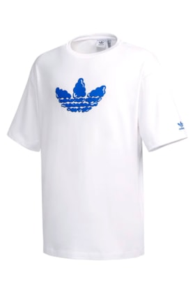 Camiseta Adidas Oversized Graphic Branco