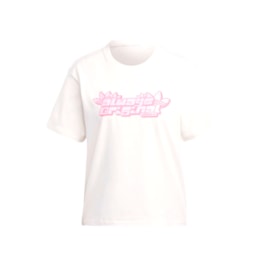 Camiseta Adidas Regular Graphic Branco/Rosa