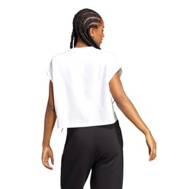 Camiseta Adidas Short  Adicolor Classics Trefoil Branco/Preto