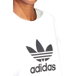 Camiseta Adidas Short  Adicolor Classics Trefoil Branco/Preto