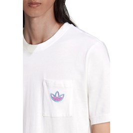 Camiseta Adidas Sprt Pocket Branco/Roxo