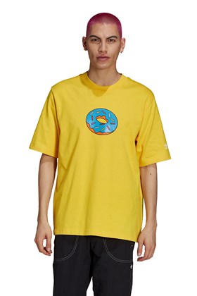 Camiseta Adidas The Simpsons Donut Amarela/Azul