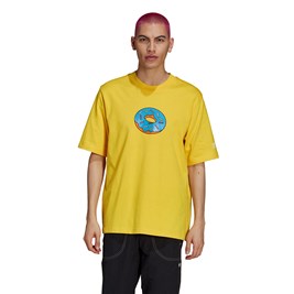 Camiseta Adidas The Simpsons Donut Amarela/Azul