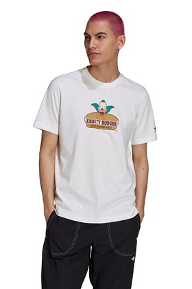 Camiseta Adidas The Simpsons Krusty Burger Branca/Verde