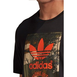 Camiseta Adidas Tongue Camo Preta/Camuflada