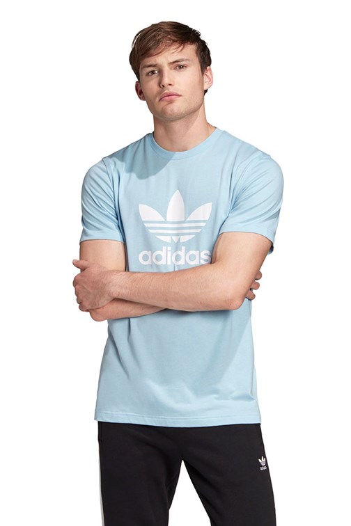 Camiseta Adidas Trefoil Azul/Ceu -