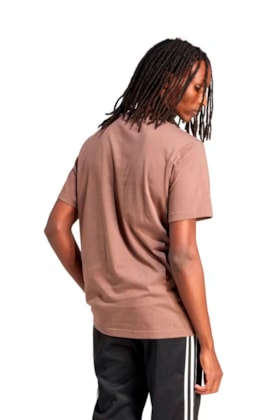 Camiseta Adidas Trefoil Essentials Marrom