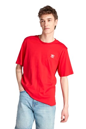 Camiseta Adidas Trefoil Essentials Vermelho