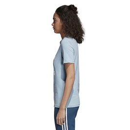 Camiseta Adidas Trefoil Feminina Azul