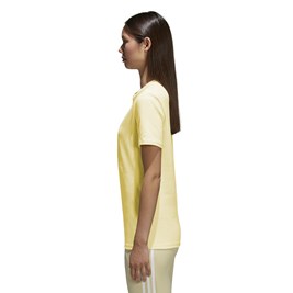 Camiseta Adidas Trefoil Feminino Amarela