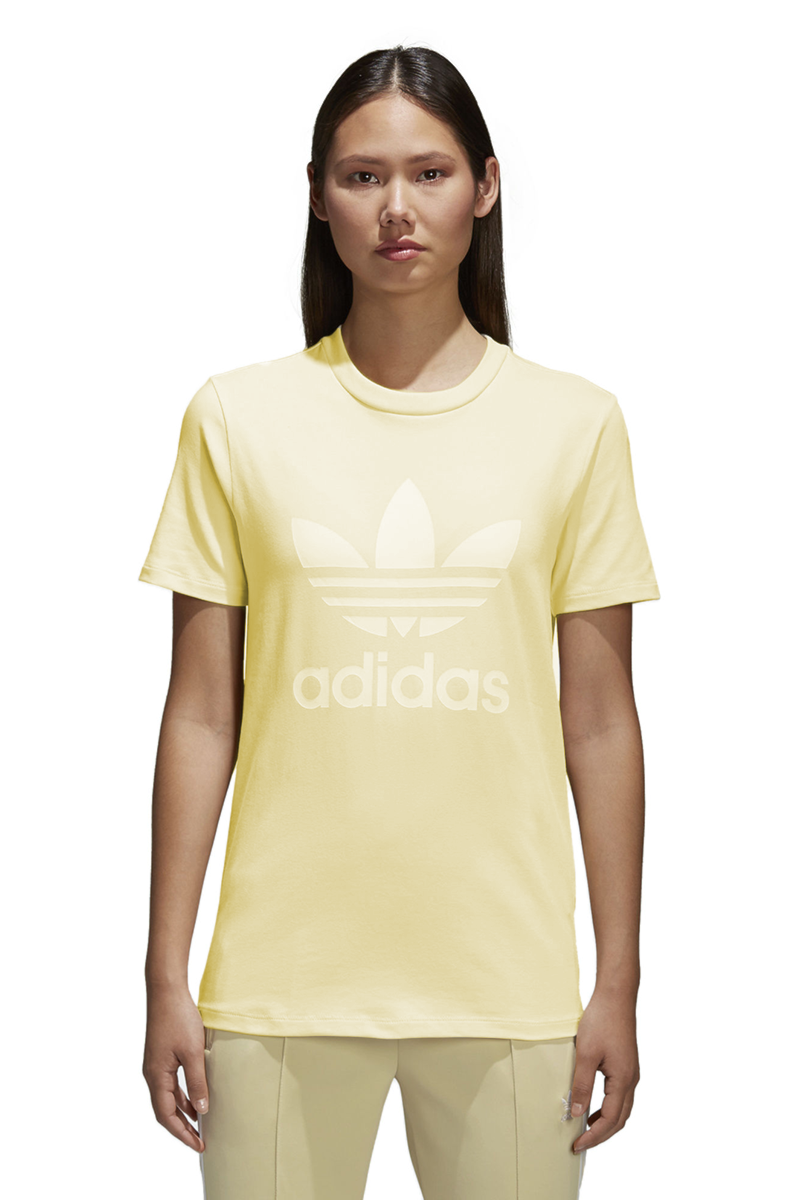 Camiseta adidas hot sale amarela feminina