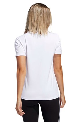 Camiseta ADIDAS Trefoil Feminino Branca/Verde