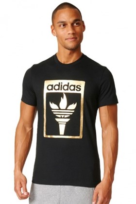 Camiseta Adidas Trefoil Fire