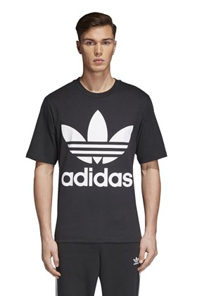Camiseta Adidas Trefoil Oversized Preto
