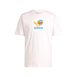 Camiseta Adidas Treino Manga Curta Cinza Claro