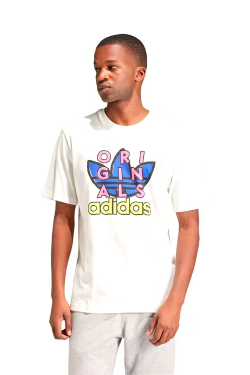 Camiseta Adidas Treino Originals Off-White