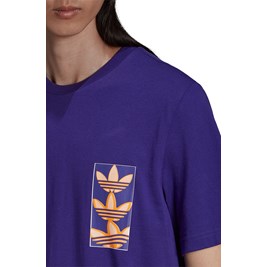 Camiseta Adidas Yung Z Tee 2 Roxo/Laranja