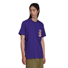 Camiseta Adidas Yung Z Tee 2 Roxo/Laranja