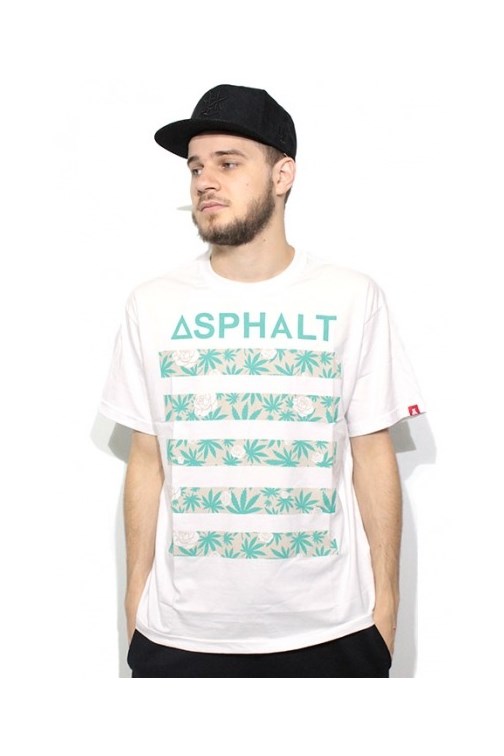 Camiseta Asphalt Yacht Club x Snoop Dogg Royal Kush Print Branca