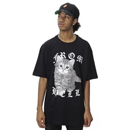 Camiseta Blunt Cat From Hell Preto