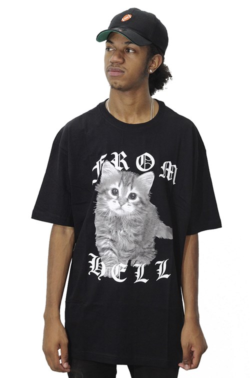 Camiseta Blunt Cat From Hell Preto