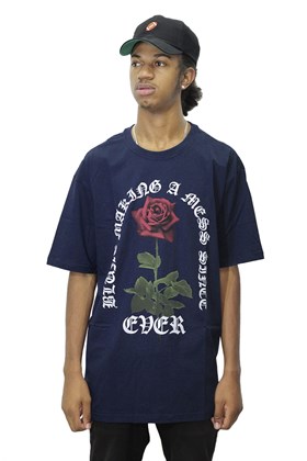 Camiseta Blunt Making A Rose Mess Azul