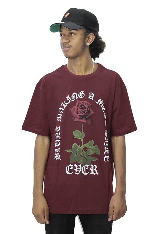 Camiseta Blunt Making A Rose Mess Bordo