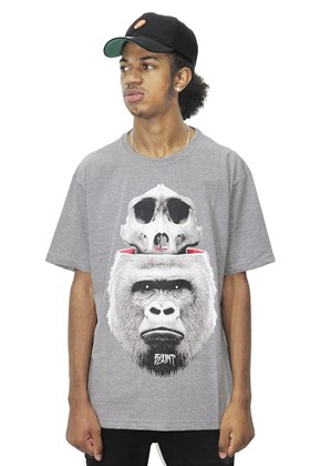 Camiseta Blunt Open Head Gorilla Cinza