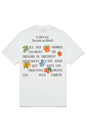 Camiseta CARNAN Le Fruit Heavy T-shirt Off-White