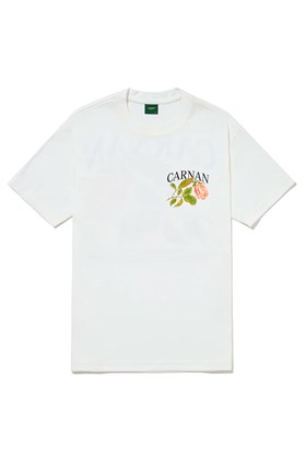 Camiseta CARNAN Rose Heavy T-shirt Off-White
