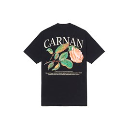 Camiseta CARNAN Rose Heavy T-shirt Preto