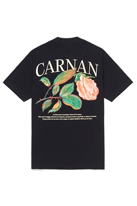 Camiseta CARNAN Rose Heavy T-shirt Preto