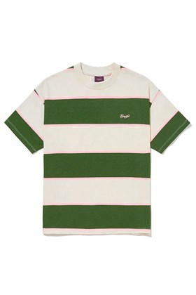Camiseta CARNAN Striped Premium T-shirt Off-White/Verde