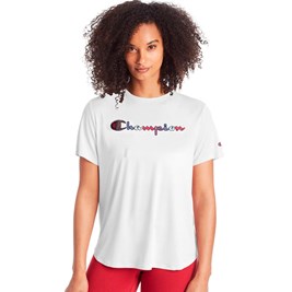 Camiseta Champion Feminina Water Color Branco