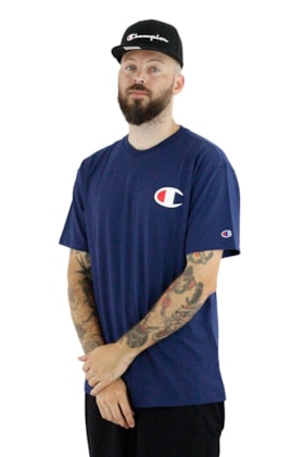 Camiseta Champion Logo C Ink Marinho