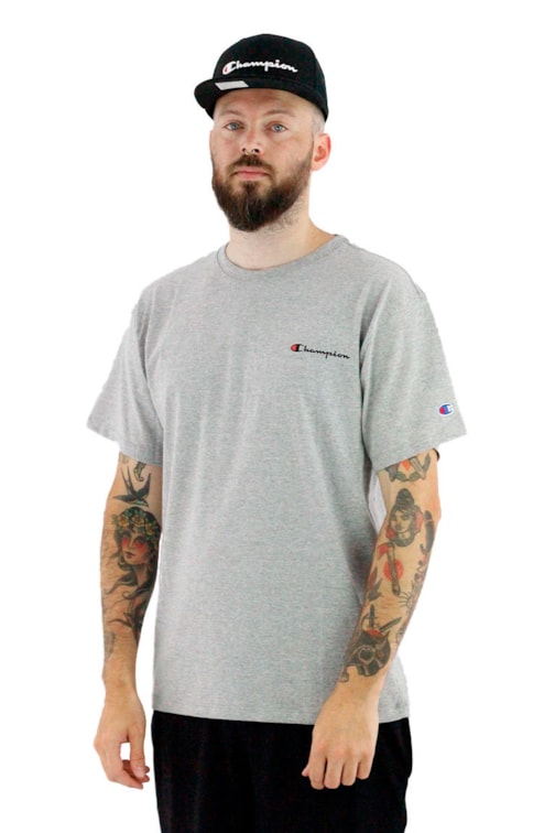 Camiseta Champion Logo Mini Script Ink Mescla