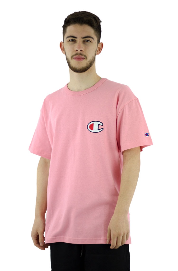 Camiseta rosa champion hot sale