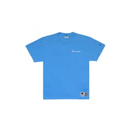 Camiseta Champion Mini Script Bordado Azul Claro