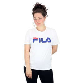 Camiseta Fila Basic Letter Feminina Branca/Azul