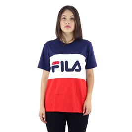 Camiseta FILA Box Alex Feminina Branca/Azul