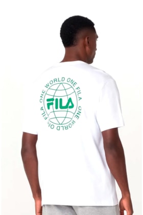 Camiseta Fila Comfort One World Masculina Branco