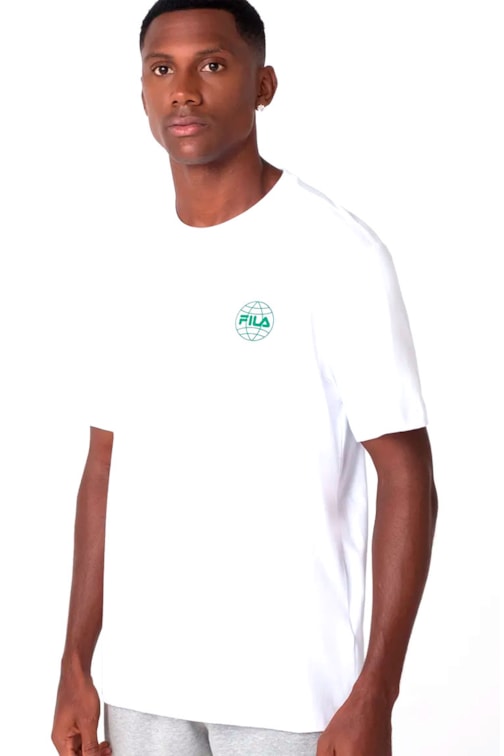 Camiseta Fila Comfort One World Masculina Branco