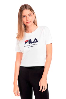 Camiseta Fila Creativita Feminina Branca/Azul