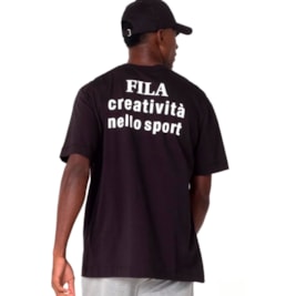 Camiseta Fila Creativita Masculina Preto