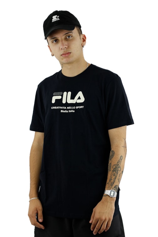 Camiseta Fila Creativita Preta/Bege