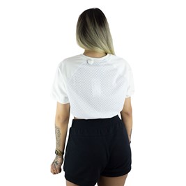 Camiseta Fila Cropped Comfort Feminina Branca/Azul